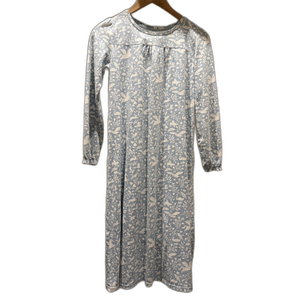 Mini Boden Blue Floral Nightgown 11-12
